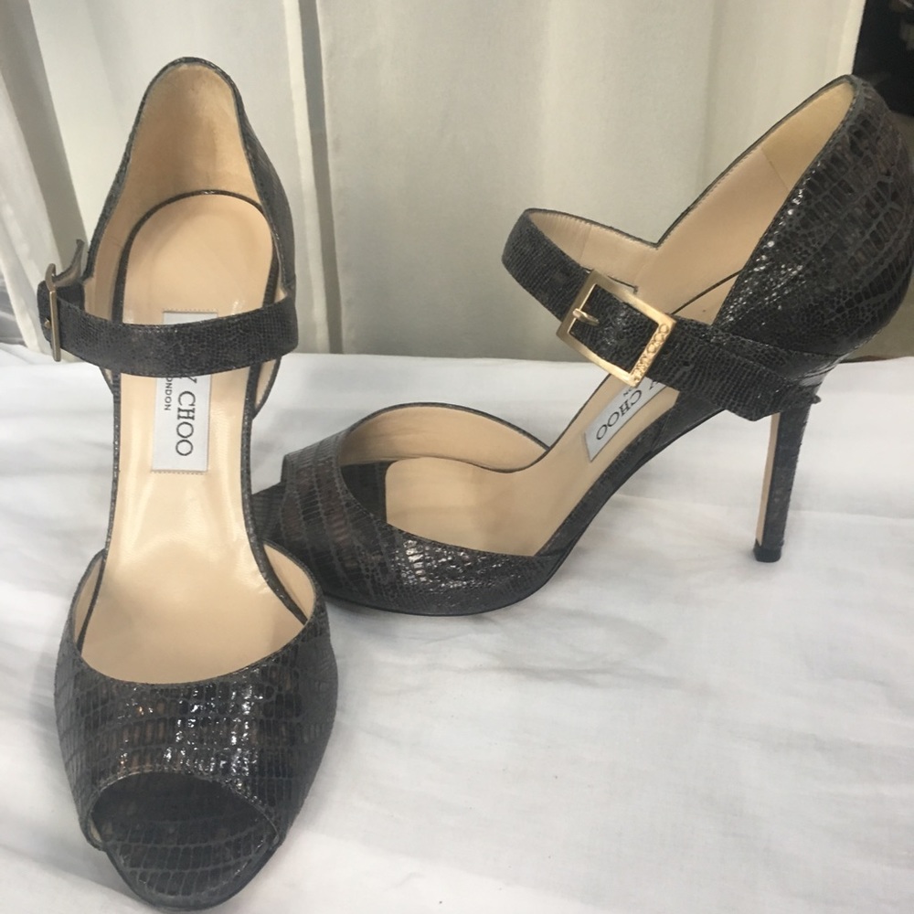 Jimmy Choo croc print heels - Picture 1 of 3